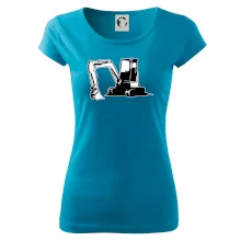 Bagr bez nápisu černobílý