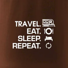 Eat sleep travel - Velký  přívěs