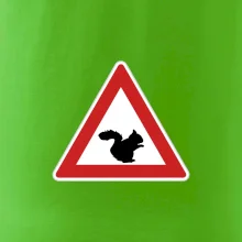 Dopravní značka - Pozor veverka Dopravní značka - Pozor veverka