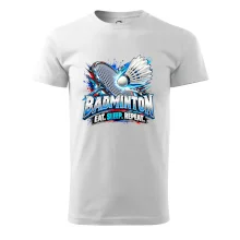 Badmintonová raketa s košíčkem eat sleep repeat