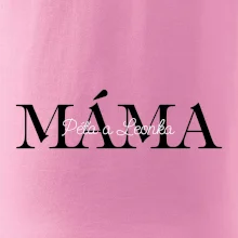 Máma - Tiskací nápis se jmény dětí