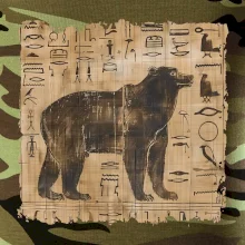 Egyptské hieroglyfy medvěd