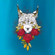 Rys s červenými růžemi  (Pecka design)