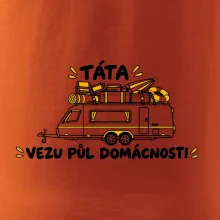 Táta vezu půl domácnosti rodinný karavan