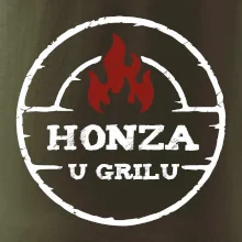 Vlastní jméno u grilu v kruhu Vlastní jméno u grilu v kruhu