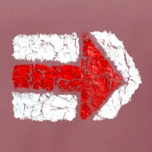 Párová turistická značka červená