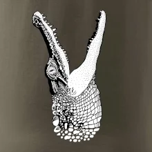 Krokodýl kreslený (Pecka design)