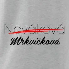 Svatební triko - změna příjmení