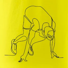 Běžec na startu jedním tahem