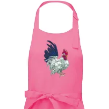 Kohout kreslený bílý