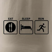 Eat sleep run čtverce Eat sleep run čtverce