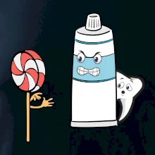 Lízátko pasta zuby