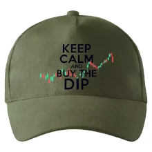 Zeleno červený graf Keep Calm and Buy the Dip