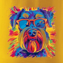 Knírač barevný styl 70s