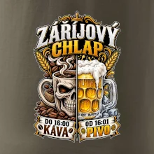 Záříjový chlap -  do 16 káva  od 16 pivo