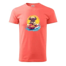 Mops na vodním skútru