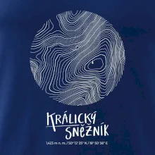 Králický Sněžník - vrstevnice v kruhu