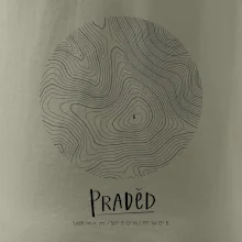 Praděd - vrstevnice v kruhu