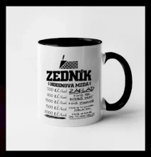 Hodinová mzda zedník