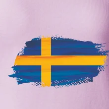 Švédská vlajka kreslená