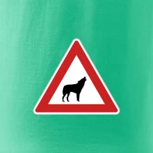 Dopravní značka - Pozor vlk