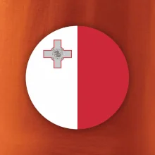 Vlajka Malta kulatá na prso