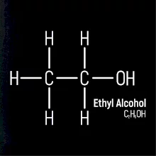 Molekulární struktura Ethanol