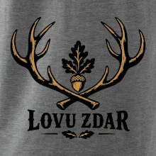 Lovu zdar paroží dubový žalud minimalistický znak
