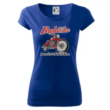 Babička motorkářka