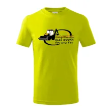 Bagrista v kruhu - vlastní nápis