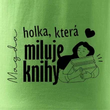 Černobílá holka, která miluje knihy - Vaše jméno