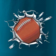 Americký fotbal míč v triku