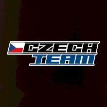 Czech team s vlajkou - Mistrovství světa v ledním hokeji 2025