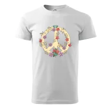 Peace symbol pískový