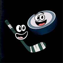 Parové triko - Puk a hokejka