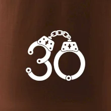 Narozeninové tričko pro policajta - pouta 30