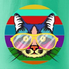 Kočka při barevném západu