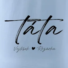 Triko táta psací se jmény dětí