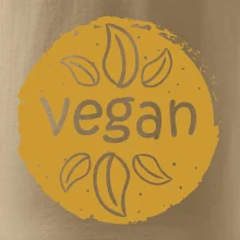 Vegan hnědá kruh