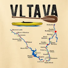 Mapa řeky Vltavy