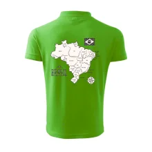 Brazílie mapa s názvy regionů