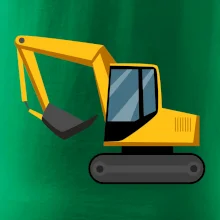 Bagr bez nápisu  z boku