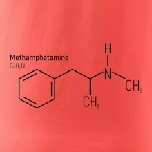 Molekulární struktura Metamfetamin