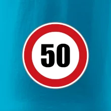 Dopravní značka - omezení rychlosti 50