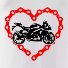 Moto srdce řetěz - supersport