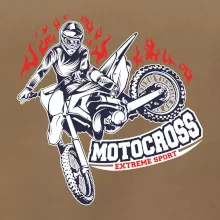 Motocross extreme sport fire