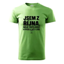 Jsem z října trpělivost vypršela v září