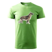 Německý ovčák - hnědý kreslený