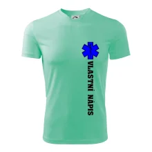 Hvězda života - vlastní nápis vpředu a vzadu