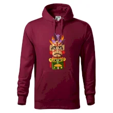 Mayové maska s peřím